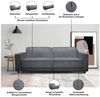 Dorel Home 3-Sitzer Allie Schlafsofa 225 cm, Bett-Funktion (108/190cm), trendiger Cord o. pflegeleichter Velours Bild 3