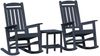 vidaXL Schaukelstuhl 3 pcs Marineblau Polyethylen 3335815 Bild 2