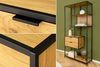 riess-ambiente Bücherregal SLIM LINE 185cm natur / schwarz · Raumteiler aus Metall und MDF, Einzelartikel 1-tlg, mit 5 Regalböden · Mehrzweckregal fürs Wohnzimmer · Industrial Design Bild 4