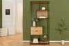 riess-ambiente Bücherregal SLIM LINE 185cm natur / schwarz · Raumteiler aus Metall und MDF, Einzelartikel 1-tlg, mit 5 Regalböden · Mehrzweckregal fürs Wohnzimmer · Industrial Design Bild 2