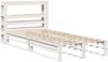 vidaXL Massivholzbett ohne Matratze Weiß 90x200 cm Kiefernholz 3306487 Bild 3