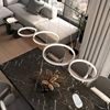 ZMH LED Pendelleuchte Esstisch Hängelampe: 88CM Weiß Hängend Lampe Modern 4 Ring Hängeleuchte Design Esszimmerlampe Dimmbar Esstischlampe mit Fernbedienung Pendellampe für Wohnzimmer Schlafzimmer Bild 2