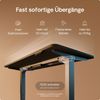 Desktronic HomePro Elektrisch höhenverstellbarer Schreibtisch 180x80cm Grau/Schwarz mit Memory-Funktion, Anti-Kollisions Technologie, USB-A und USB-C-Ladeanschlüssen Bild 3