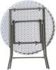 Sanotechnik Bistrotisch, Aluminium, PVC, Weiß, 80x74 cm Bild 2