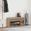 vidaXL Schuhbank Artisan-Eiche 102x30,5x45 cm Holzwerkstoff 859144 Bild 3