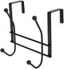 Türgarderobe aus Metall schwarz mit 4 Kleiderhaken Bild 1