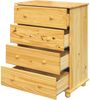 Kommode Kiefer massiv Natur 4 Schubladen Bild 3