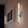 LED Wandleuchte, Röhrenförmig, Chrom, klar, H 50 cm Bild 5