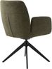 Armlehnstuhl >ROXANA< drehbar, Wipp-Relax-Funktion, Olive, Stoff-Brego - 57,5x88x62cm (BxHx) Bild 4