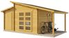 Alpholz Gartenhaus Aktiva Varianta Gartenhaus aus Holz in Pinie Holzhaus mit 40 mm Wandstärke inklusive Schleppdach Blockbohlenhaus mit Montagematerial Bild 2