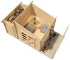 Alpholz Gartenhaus Aktiva Varianta Gartenhaus aus Holz in Pinie Holzhaus mit 40 mm Wandstärke inklusive Schleppdach Blockbohlenhaus mit Montagematerial Bild 3