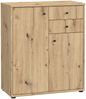 Kommode >TEMPRA2< 2 Türen, 2 Schübe, Artisan Eiche Dekor - 73,7x85,5x34,8cm (BxHxT) Bild 3