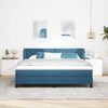 vidaXL Boxspringbett mit Kopfteil Dunkelblau 180 x 200 cm Samt 3340458 Bild 3