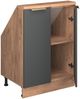 Dachschrägenschrank Rion Anthrazit-Gold 60 x 81.6 cm mit 2 Türen Vicco Bild 4
