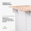 Blumfeldt Servierwagen – Küchenwagen mit Rollen, Ausziehbare Arbeitsplatte, 1 Schublade & 2 Türen, Viel Stauraum, Hostessenwagen mit Bremsen, Zeitloses Design, 106,5x49,5x89 cm Bild 5
