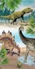 good morning 100% Polyvelours Strandtuch Liegetuch 75x150 cm Dino Multi Bild 4
