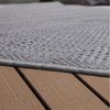 KADIMA DESIGN Outdoorteppich Natur Balkon, Terrasse schmutzabweisend Outdoor Teppich, Rechteckig, Höhe: 4 mm, 100% Polypropylen, Rücken aus Polypropylen, Rechteckig, 60x100cm, Grau Bild 3