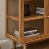 Sideboard Gobens Eiche Natur 137 cm - 3-türiges Glas-Sideboard, FSC-zertifiziert Bild 2