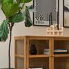 Sideboard Gobens Eiche Natur 137 cm - 3-türiges Glas-Sideboard, FSC-zertifiziert Bild 4