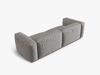 Micadoni Sofa Martina 3-Sitzer Strukturierter Stoff Hellgrau Bild 3