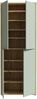 Forte ALICE SPRINGS Schuhschrank 70 80, moderner Flurschrank mit 4 Türen und 8 Einlegeböden, Holzwerkstoff, Salbei / Artisan Eiche Holzdekor, 74,5 cm breit x 191,9 cm hoch x 34,9 cm tief Bild 4