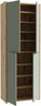 Forte ALICE SPRINGS Schuhschrank 70 80, moderner Flurschrank mit 4 Türen und 8 Einlegeböden, Holzwerkstoff, Salbei / Artisan Eiche Holzdekor, 74,5 cm breit x 191,9 cm hoch x 34,9 cm tief Bild 5