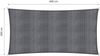 Lumaland Sonnensegel 100% HDPE mit Stabilisator für UV-Schutz - Rechteck 2x4 Meter - Dunkelgrau Bild 3