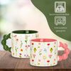 matches21 HOME & HOBBY Tasse Kaffeetassen 3er Set mit Blumen Dekor, 360 ml Porzellanbecher, 3-tlg, Porzellan, Moderne Dopamine Designertasse in Pastellfarben Bild 3
