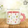 matches21 HOME & HOBBY Tasse Kaffeetassen 3er Set mit Blumen Dekor, 360 ml Porzellanbecher, 3-tlg, Porzellan, Moderne Dopamine Designertasse in Pastellfarben Bild 2