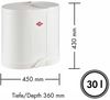 Wesco 'Ökosammler 170' Abfalleimer mit Fußtritt und 2-fach Trennung, 30 (2x15) Liter, Stahlblech, Warm Grey Bild 3