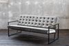 KAWOLA Sofa ARLY Polsterbank Bezug Velvet grau 80 x 77 x 173 cm Bild 4