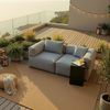 HOME DELUXE Modulares Outdoor Sofa ALAZIA Hellgrau - M Bild 2
