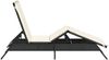 vidaXL Sonnenliege mit Auflage Schwarz Poly-Rattan 4002701 Bild 5