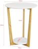 SoBuy Beistelltisch mit 2 Ablagen,Couchtisch Bild 3