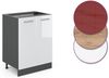 Küchenunterschrank R-Line Weiß Hochglanz 60 cm , AP Anthrazit Vicco Bild 5