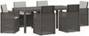vidaXL Garten Essgruppe mit Kissen 7 pcs Hellgrau PP 3430086 Bild 2