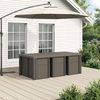 vidaXL Garten Essgruppe mit Kissen 7 pcs Hellgrau PP 3430086 Bild 4