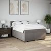 vidaXL Boxspringbett mit Matratze Taupe 140x200 cm Stoff 3285915 Bild 3