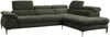 Vente-unique - SEPINA Sofa SamtStoff Grün - B 214 cm x H 75 cm x L 280 cm Bild 3