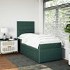 vidaXL Boxspringbett mit Matratze Dunkelgrün 100x200 cm Samt 3294565 Bild 4