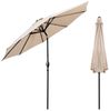 Puluomis Sonnenschirm Balkonschirm Strandschirm Marktschirm Gartenschirm Neigbar, LxB: 290x290 cm, Ohne Schirmtänder Bild 1