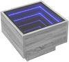 vidaXL Beistelltisch mit LED Grau Sonoma 40x40x30 cm Holzwerkstoff 847502 Bild 3