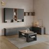 Livinity® Couchtisch Piave, Anthrazit/Sonoma, mit Regalen (1-St) Bild 2