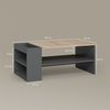 Livinity® Couchtisch Piave, Anthrazit/Sonoma, mit Regalen (1-St) Bild 3