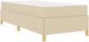 vidaXL Bettrahmen mit Matratze Creme 90 x 200 cm Stoff 3398911 Bild 4