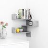 vidaXL Wand-Eckregal Betongrau 40x40x50 cm Holzwerkstoff 807231 Bild 3