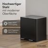 STEELSØN 'Gloas' Mülleimer, 2x15L, schwarz/silber, Edelstahl, Mülltrennsystem mit 2 Fächern, inkl. Softclose-Deckel und Geruchsfilter Bild 3
