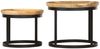 vidaXL Runde Beistelltische 2 Stk. Mango Massivholz und Stahl 286470 Bild 4