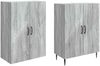 vidaXL Schrankset 2 pcs Grau Sonoma 66 x 34,5 x 89,5 cm Holzwerkstoff 3416625 Bild 3