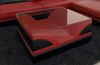 Couchtisch Monza - Ledermix - rot-schwarz Bild 3